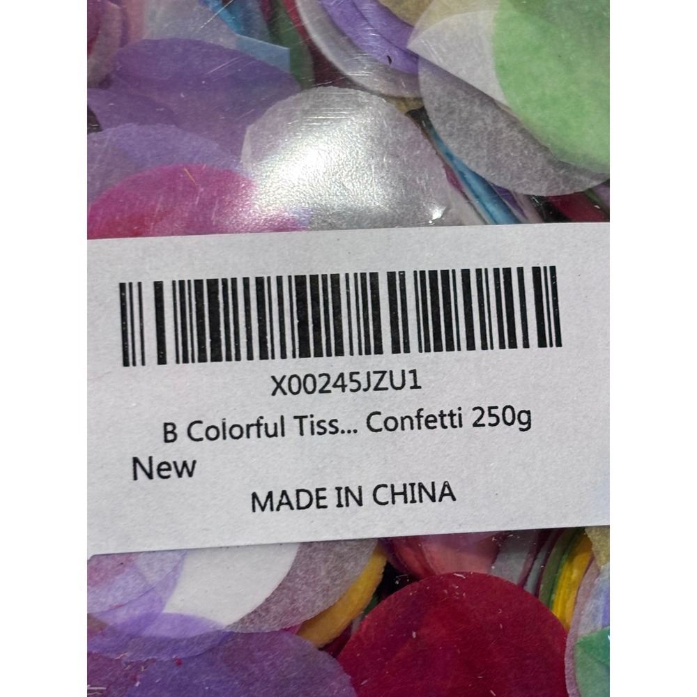 BATTIFE The Confetti Party Multicolor Tissue Paper Confetti‎ 250g Round - Picture 3 of 5